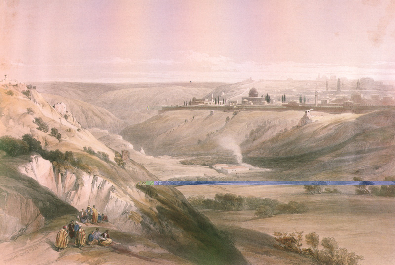 The Kidron Valley from Mount Scopus