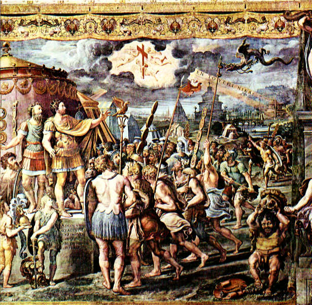 'Battle of the Milvian Bridge' - Raphael